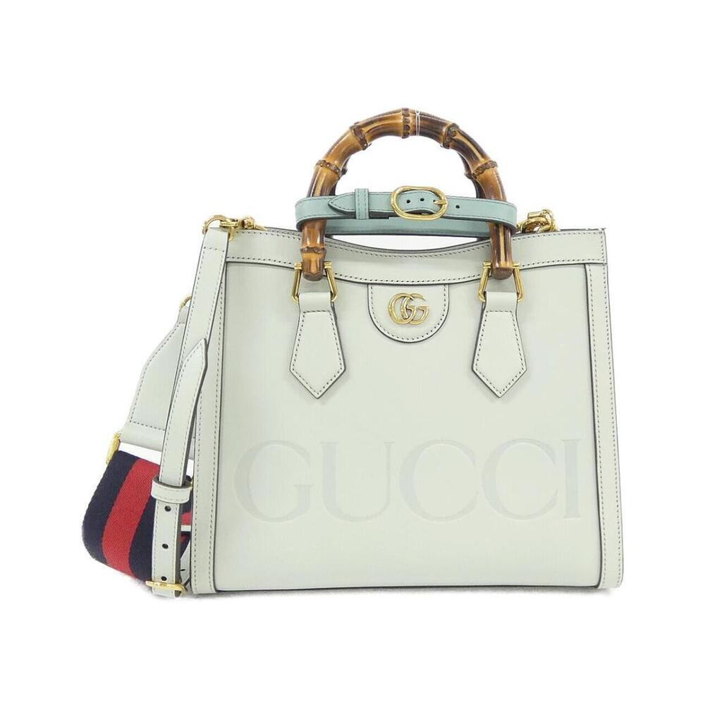 Gucci Diana tote bag iconic bamboo handles White